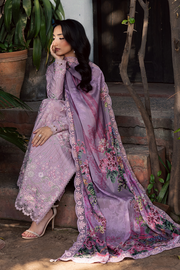 Zarposh Celia Embroidered Luxury Lawn Unstitched 3Pc Suit - BLUSHIA