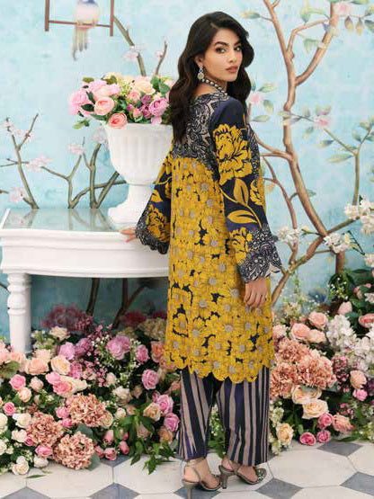 Charizma Belle Unstitched Embroidered Khaddar 2Pc Suit BLW3-02A