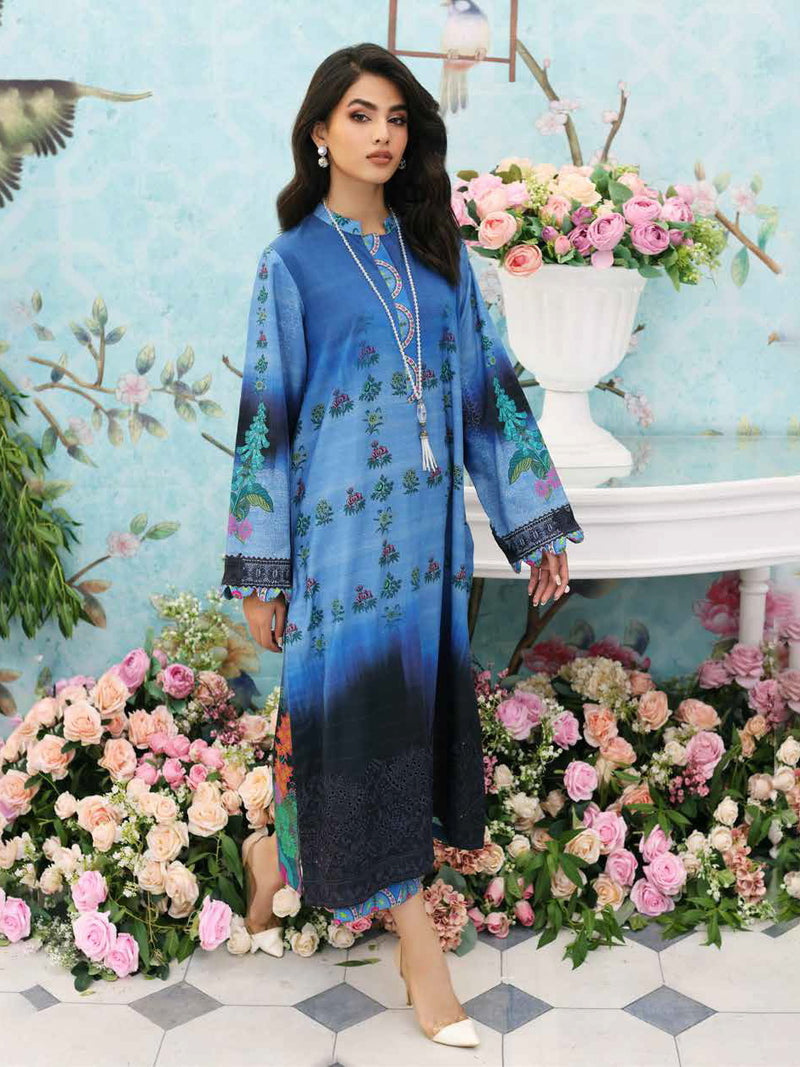 Charizma Belle Unstitched Embroidered Khaddar 2Pc Suit BLW3-05