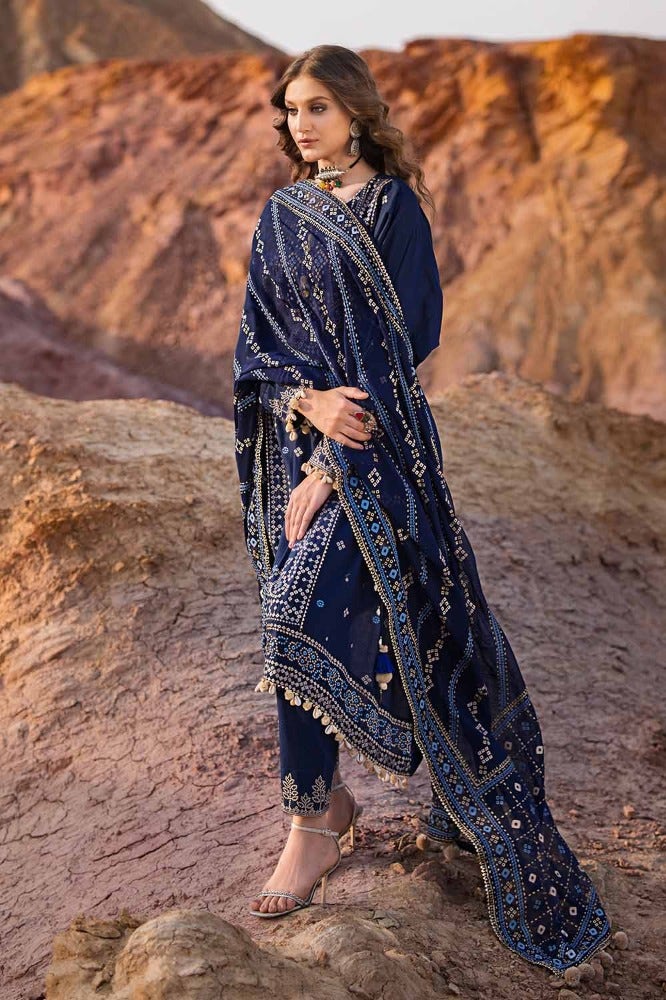 Gul Ahmed Chunri Embroidered Lawn Unstitched 3Pc Suit BM-42006
