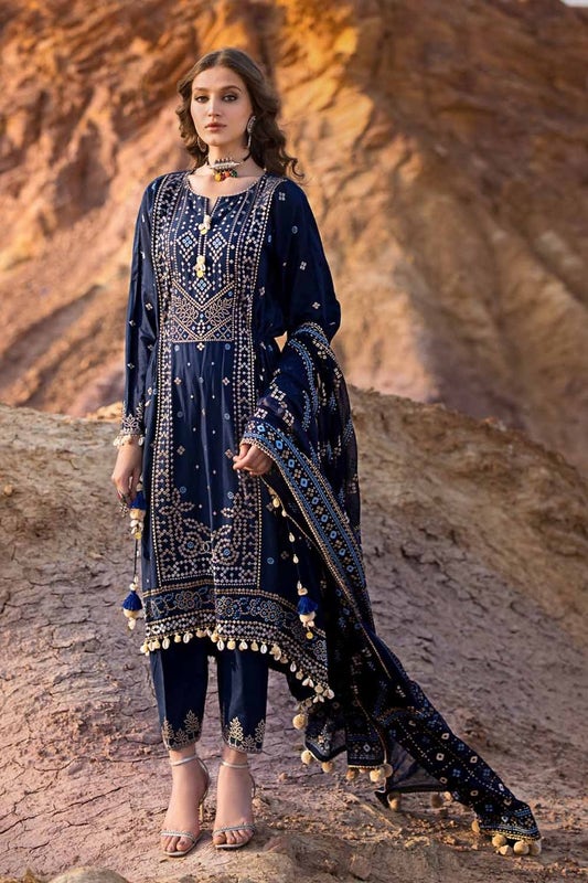 Gul Ahmed Chunri Embroidered Lawn Unstitched 3Pc Suit BM-42006