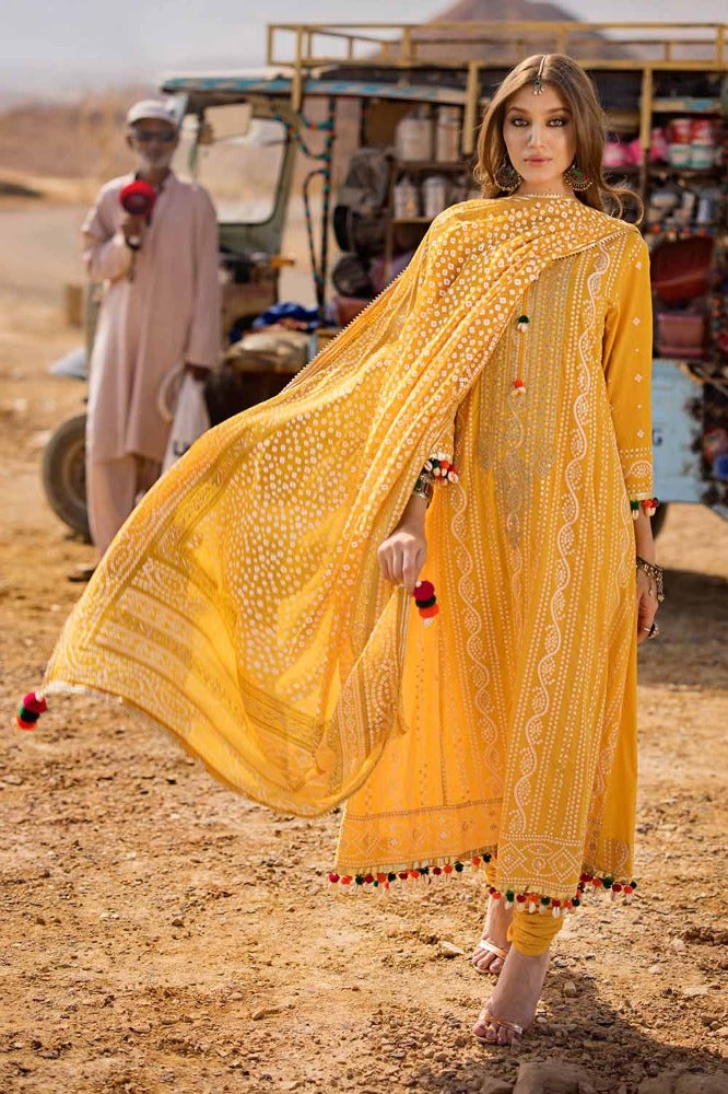 Gul Ahmed Chunri Embroidered Lawn Unstitched 3Pc Suit BM-42007