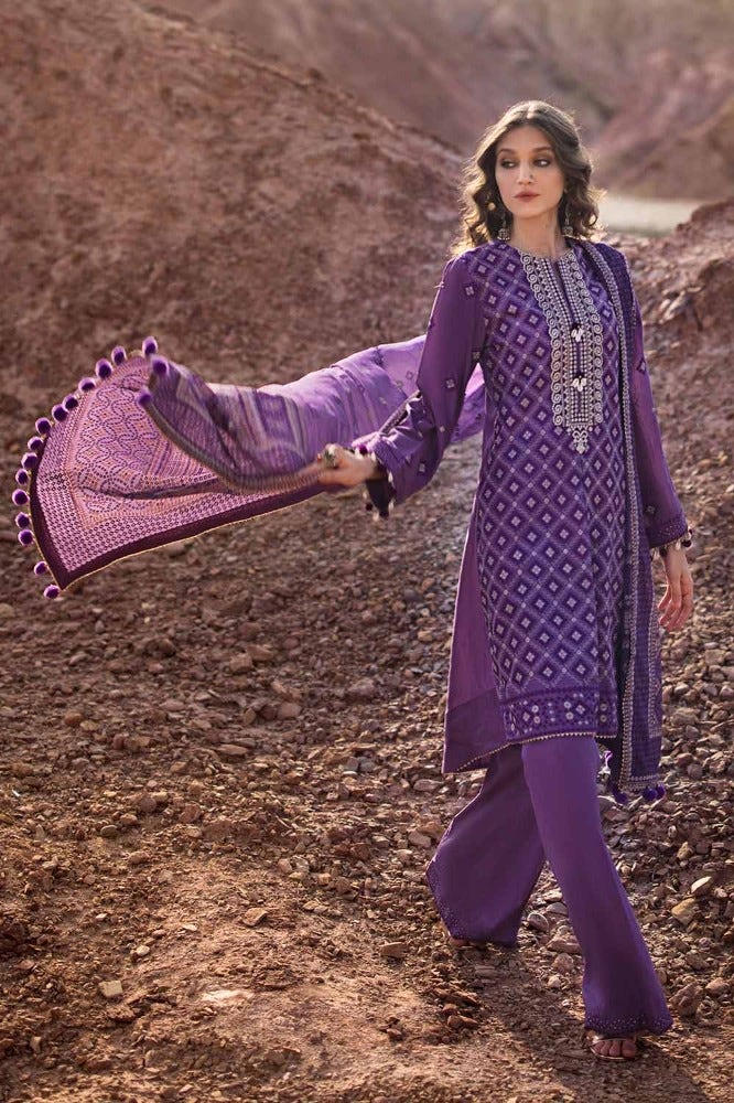 Gul Ahmed Chunri Embroidered Lawn Unstitched 3Pc Suit BM-42008