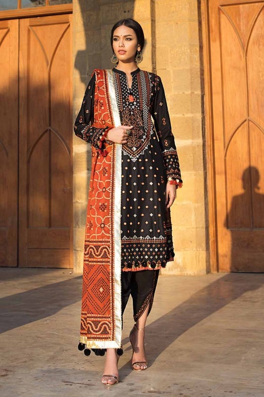 Gul Ahmed Chunri Embroidered Lawn Unstitched 3Pc Suit BM-42011
