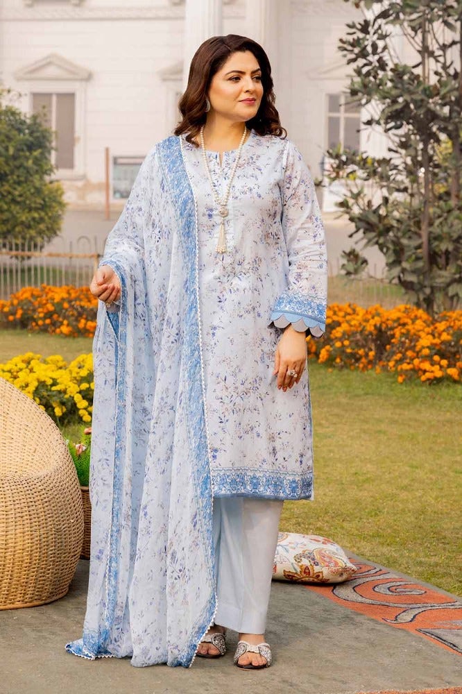 Gul Ahmed Mothers Printed Lawn Unstitched 3Pc Suit BM-42015