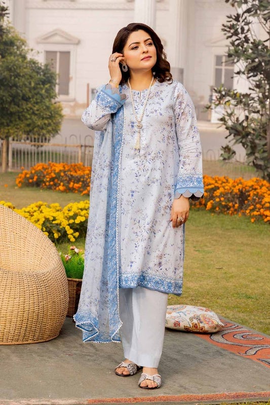 Gul Ahmed Mothers Printed Lawn Unstitched 3Pc Suit BM-42015