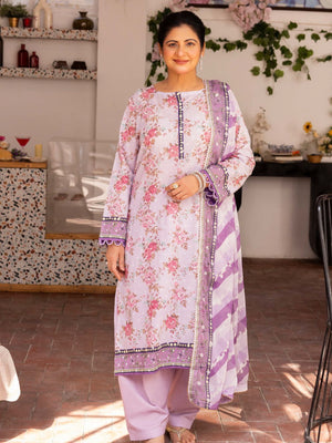Gul Ahmed Printed Lawn Unstitched 3Pc Suit BM-42023