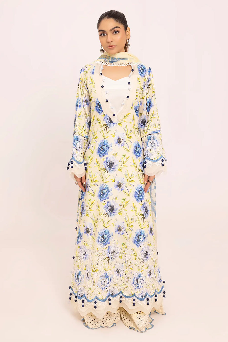Gul Ahmed New Season Embroidered Lawn Unstitched 3Pc Suit BM-42036