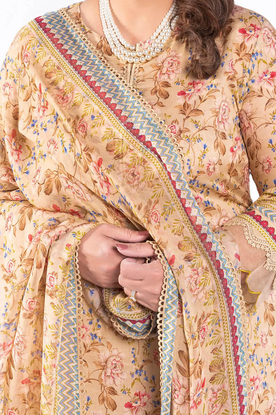Gul Ahmed Tribute To Mother Unstitched Lawn 3Pc Suit BM-52006