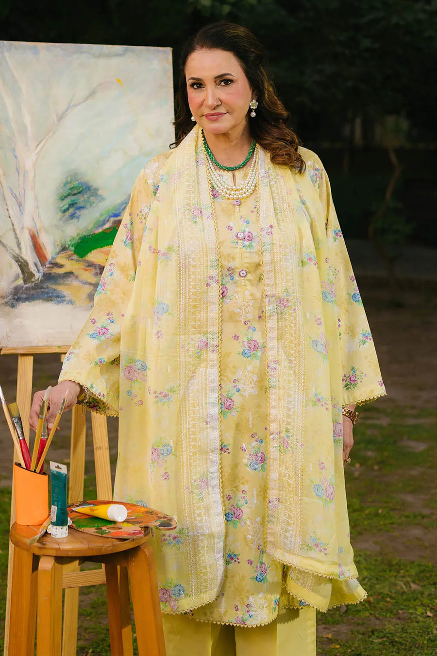 Gul Ahmed Tribute To Mother Unstitched Lawn 3Pc Suit BM-52007