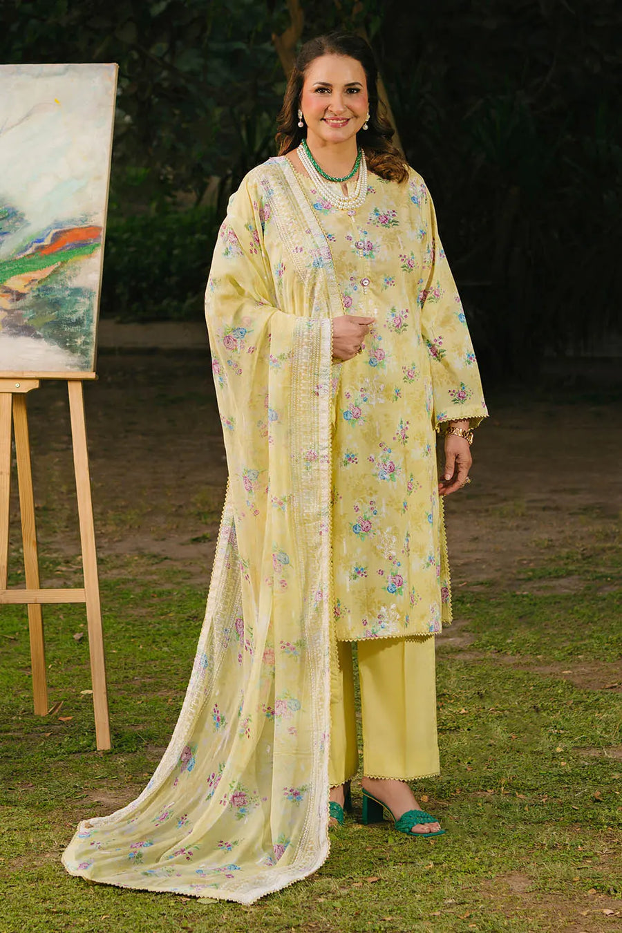 Gul Ahmed Tribute To Mother Unstitched Lawn 3Pc Suit BM-52007
