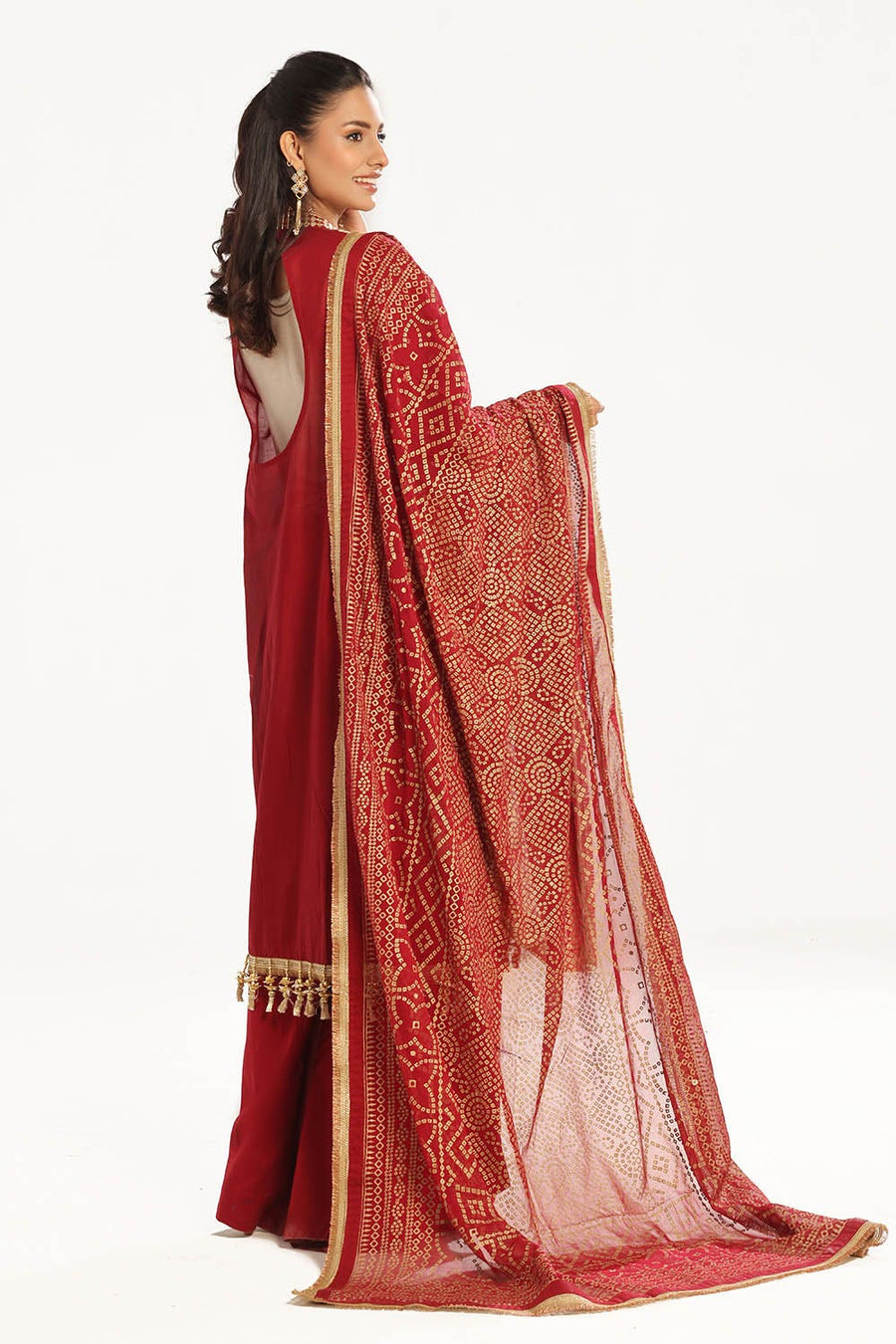 Gul Ahmed Chunri Embroidered Lawn Unstitched 3Pc Suit BM-52018