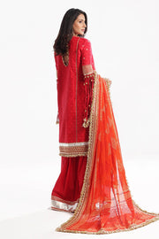 Gul Ahmed Chunri Embroidered Raw Silk Unstitched 3Pc Suit BM-52019