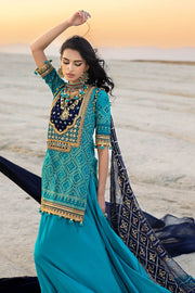 Gul Ahmed Chunri Embroidered Lawn Unstitched 3Pc Suit BM-52021