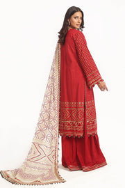 Gul Ahmed Chunri Embroidered Lawn Unstitched 3Pc Suit BM-52022