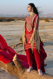 Gul Ahmed Chunri Embroidered Lawn Unstitched 3Pc Suit BM-52022