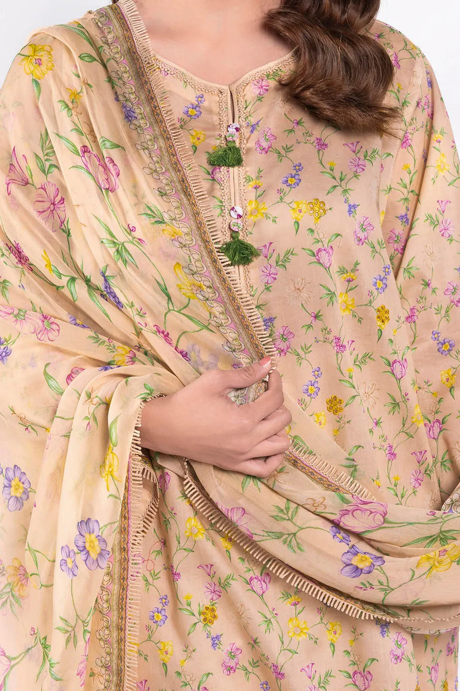 Gul Ahmed Tribute To Mother Unstitched Lawn 3Pc Suit BM-52027