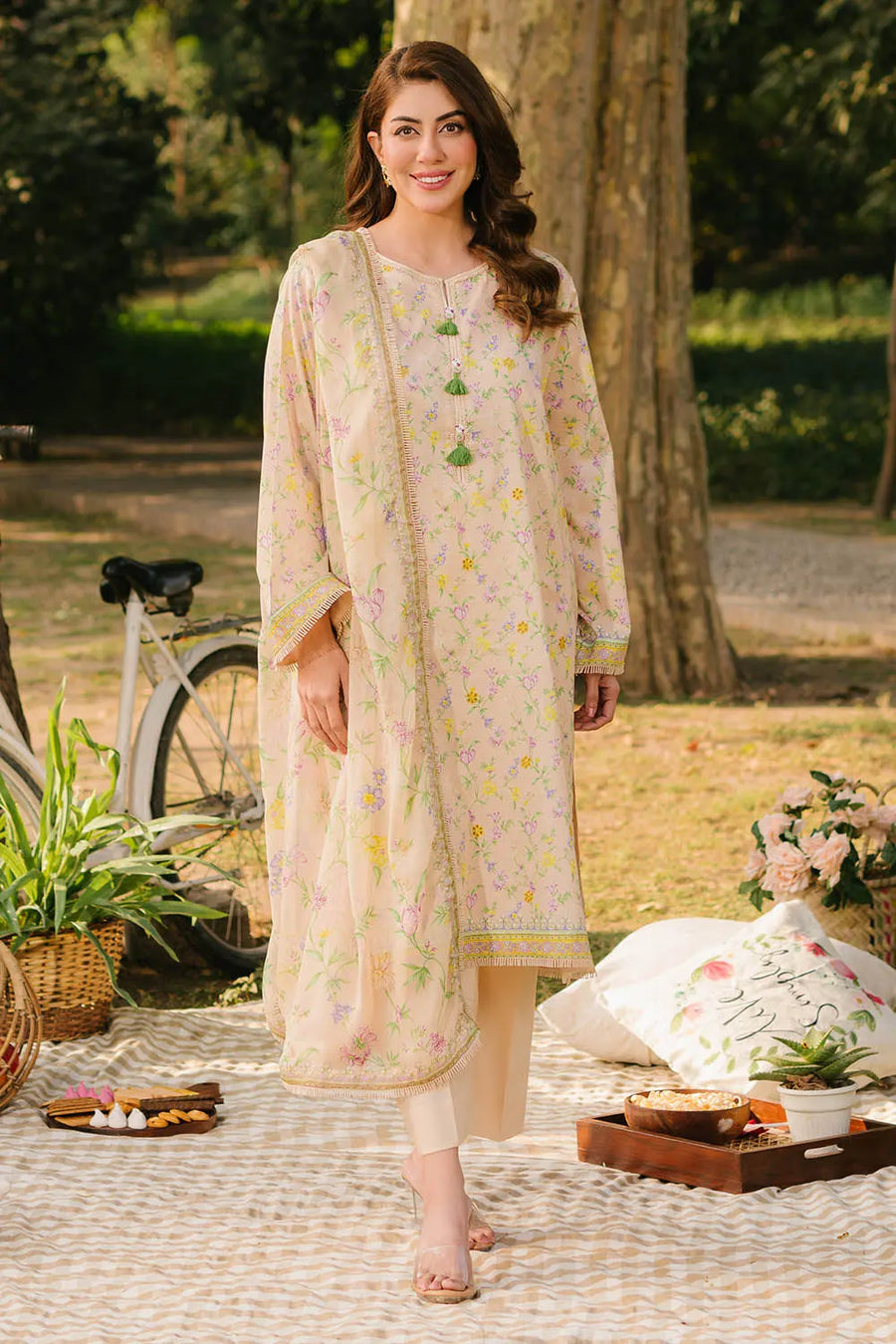 Gul Ahmed Tribute To Mother Unstitched Lawn 3Pc Suit BM-52027