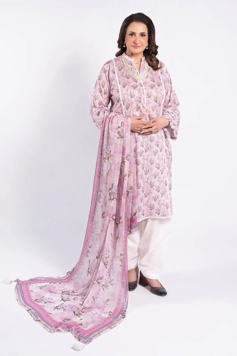 Gul Ahmed Tribute To Mother Unstitched Lawn 3Pc Suit BM-52031