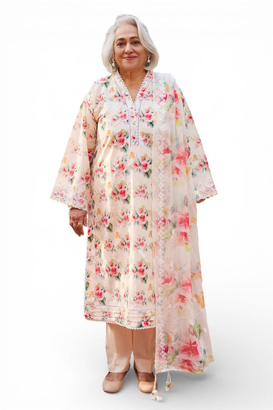 Gul Ahmed Tribute to Mothers Embroidered Lawn Unstitched 3Pc Suit BM-62010
