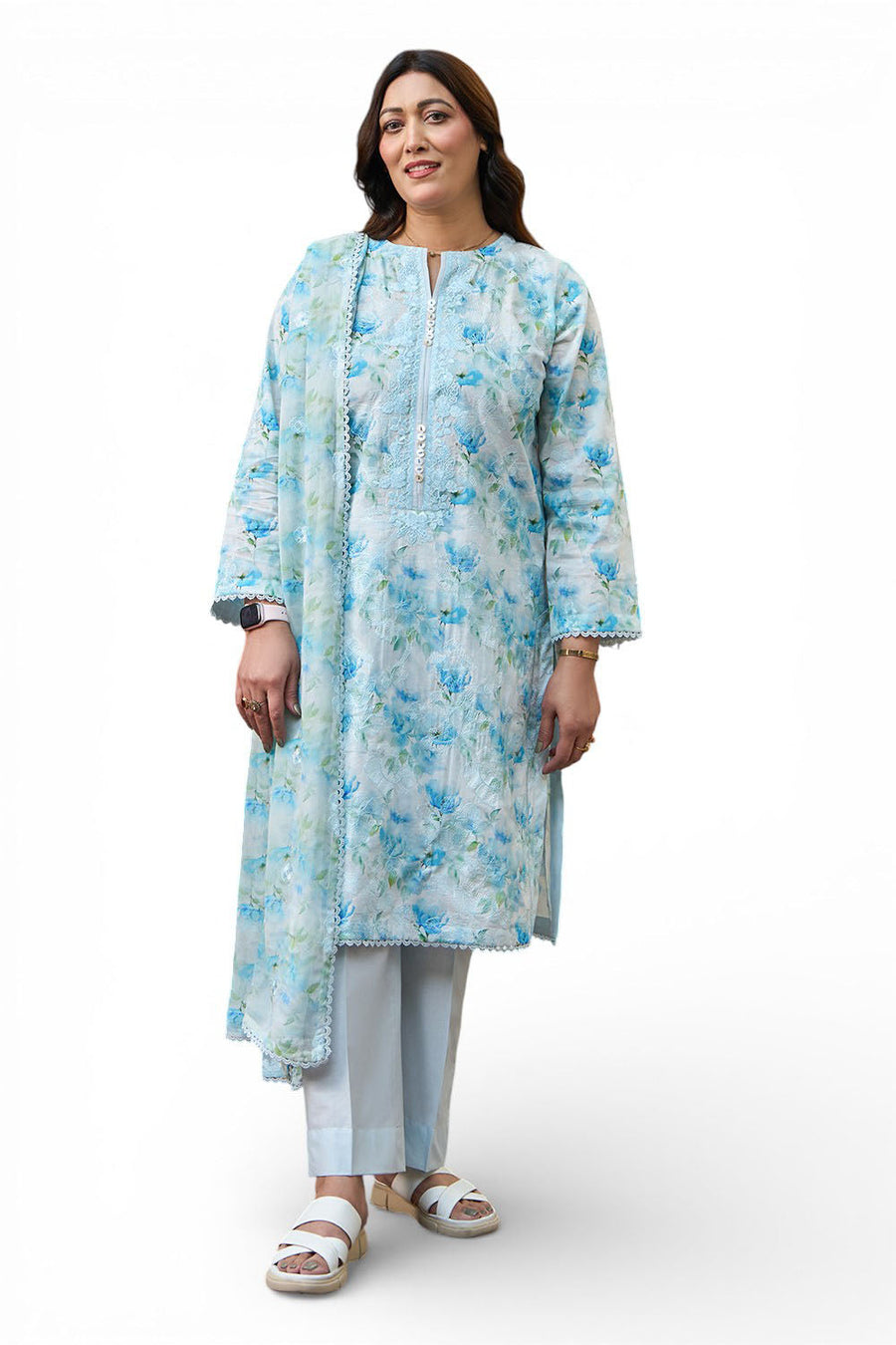 Gul Ahmed Tribute to Mothers Embroidered Lawn Unstitched 3Pc Suit BM-62020