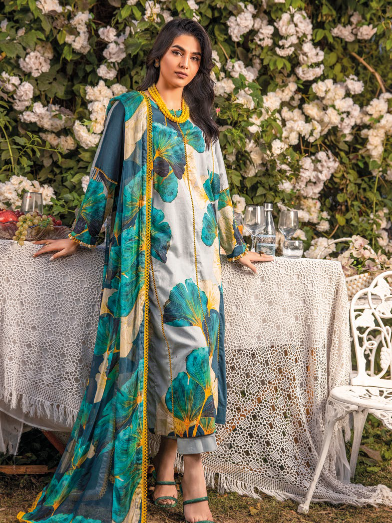 Gul Ahmed Premium Printed Lawn Unstitched 3Pc Suit BM-42010