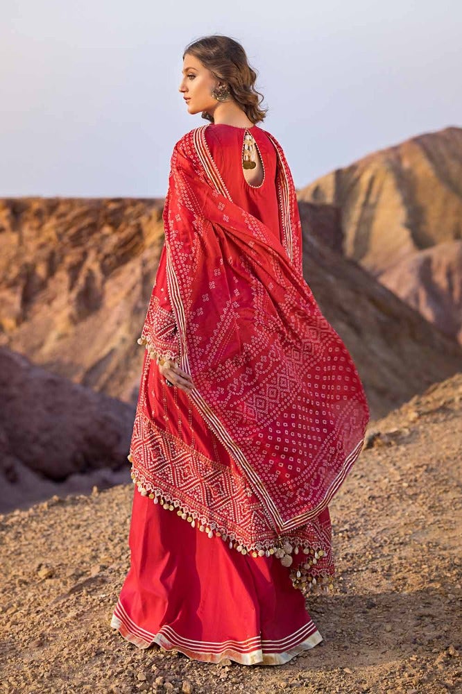 Gul Ahmed Chunri Embroidered Lawn Unstitched 3Pc Suit BN-42001