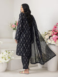 Regalia Salina Black & White Unstitched Printed Lawn 3Pc Suit BNW4-1