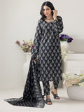 Regalia Salina Black & White Unstitched Printed Lawn 3Pc Suit BNW4-2