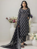 Regalia Salina Black & White Unstitched Printed Lawn 3Pc Suit BNW4-2