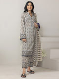 Regalia Salina Black & White Unstitched Printed Lawn 3Pc Suit BNW4-3