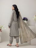 Regalia Salina Black & White Unstitched Printed Lawn 3Pc Suit BNW4-3