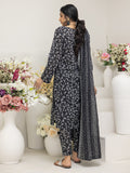 Regalia Salina Black & White Unstitched Printed Lawn 3Pc Suit BNW4-4