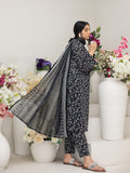 Regalia Salina Black & White Unstitched Printed Lawn 3Pc Suit BNW4-4