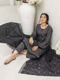 Regalia Salina Black & White Unstitched Printed Lawn 3Pc Suit BNW4-5