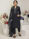 Regalia Salina Black & White Unstitched Printed Lawn 3Pc Suit BNW4-7