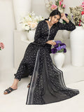 Regalia Salina Black & White Unstitched Printed Lawn 3Pc Suit BNW4-7