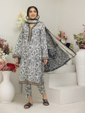 Regalia Salina Black & White Unstitched Printed Lawn 3Pc Suit BNW4-8