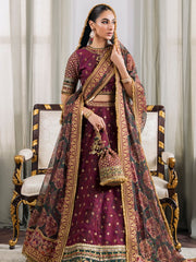 Baroque Chantelle Embroidered Luxury Chiffon Unstitched 3Pc Suit EC-03