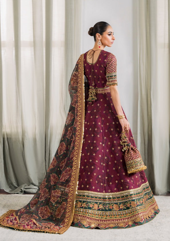 Baroque Chantelle Embroidered Luxury Chiffon Unstitched 3Pc Suit EC-03
