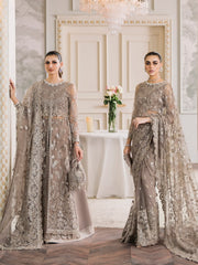 Baroque Chantelle Embroidered Luxury Net Unstitched 3Pc Suit EC-06