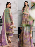 Baroque Chantelle Embroidered Luxury Chiffon Unstitched 3Pc Suit EC-08