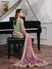 Baroque Chantelle Embroidered Luxury Chiffon Unstitched 3Pc Suit EC-08