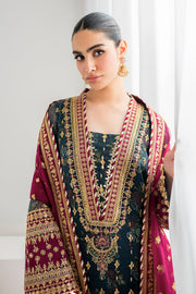 Baroque Exclusive Formal Embroidered Chiffon Unstitched 3Pc Suit UF-689
