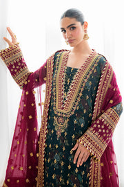 Baroque Exclusive Formal Embroidered Chiffon Unstitched 3Pc Suit UF-689