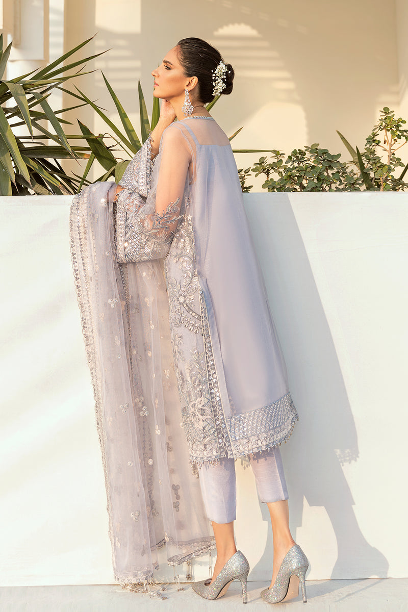 Baroque Exclusive Formal Embroidered Net Unstitched 3Pc UF-74