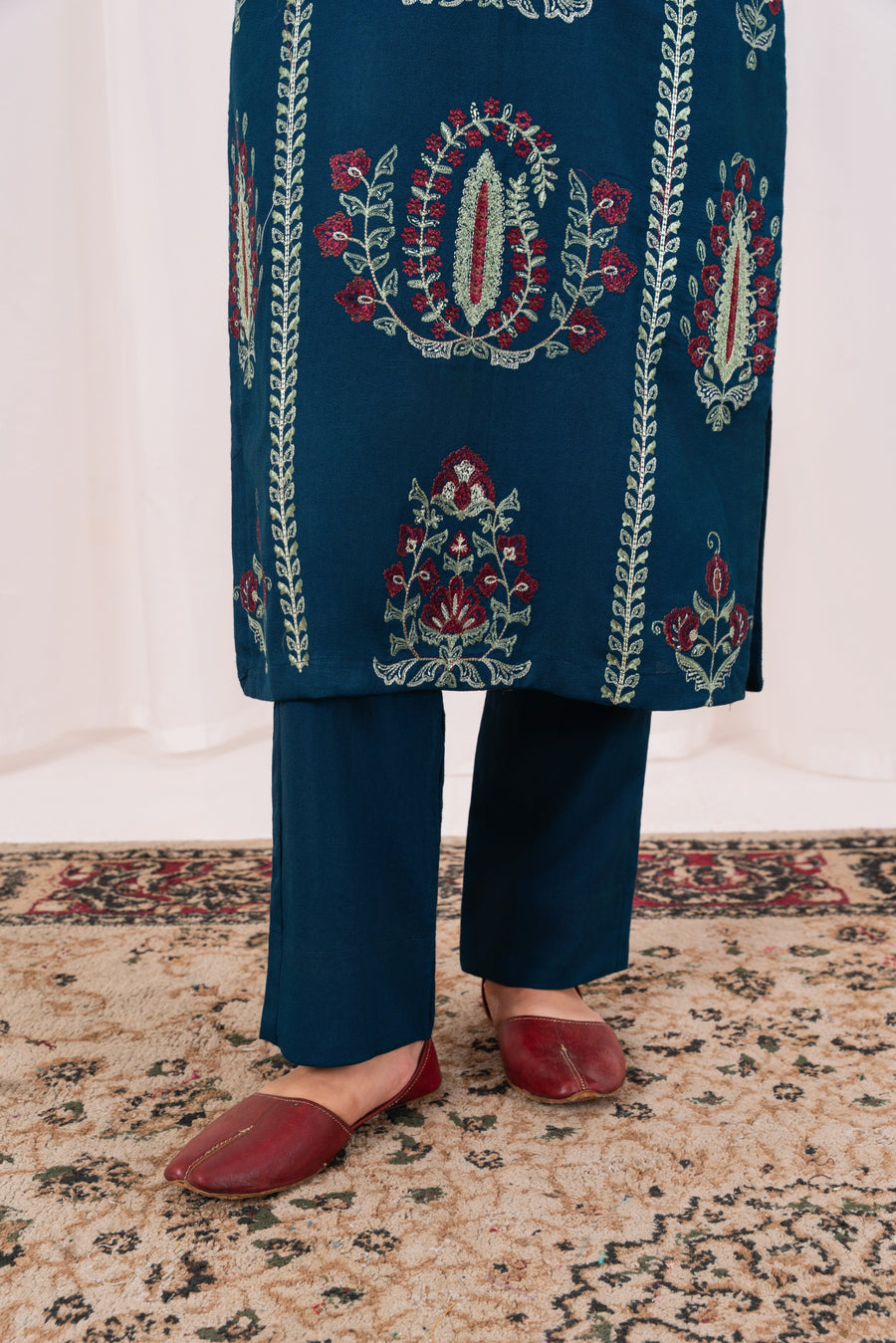 Feathers Fully Embroidered Dhanak Unstitched 3Pc Suit BRIVANE-FT553