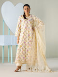 Faiza Faisal FNF Prints Unstitched Embroidered Lawn 3Pc Suit - BUTTERCUP BLOOM