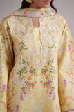 Neeshay Summer Diary Embroidered Lawn Unstitched 3Pc Suit - BUTTERCUP BLOOM