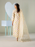 Faiza Faisal FNF Prints Unstitched Embroidered Lawn 3Pc Suit - BUTTERCUP BLOOM
